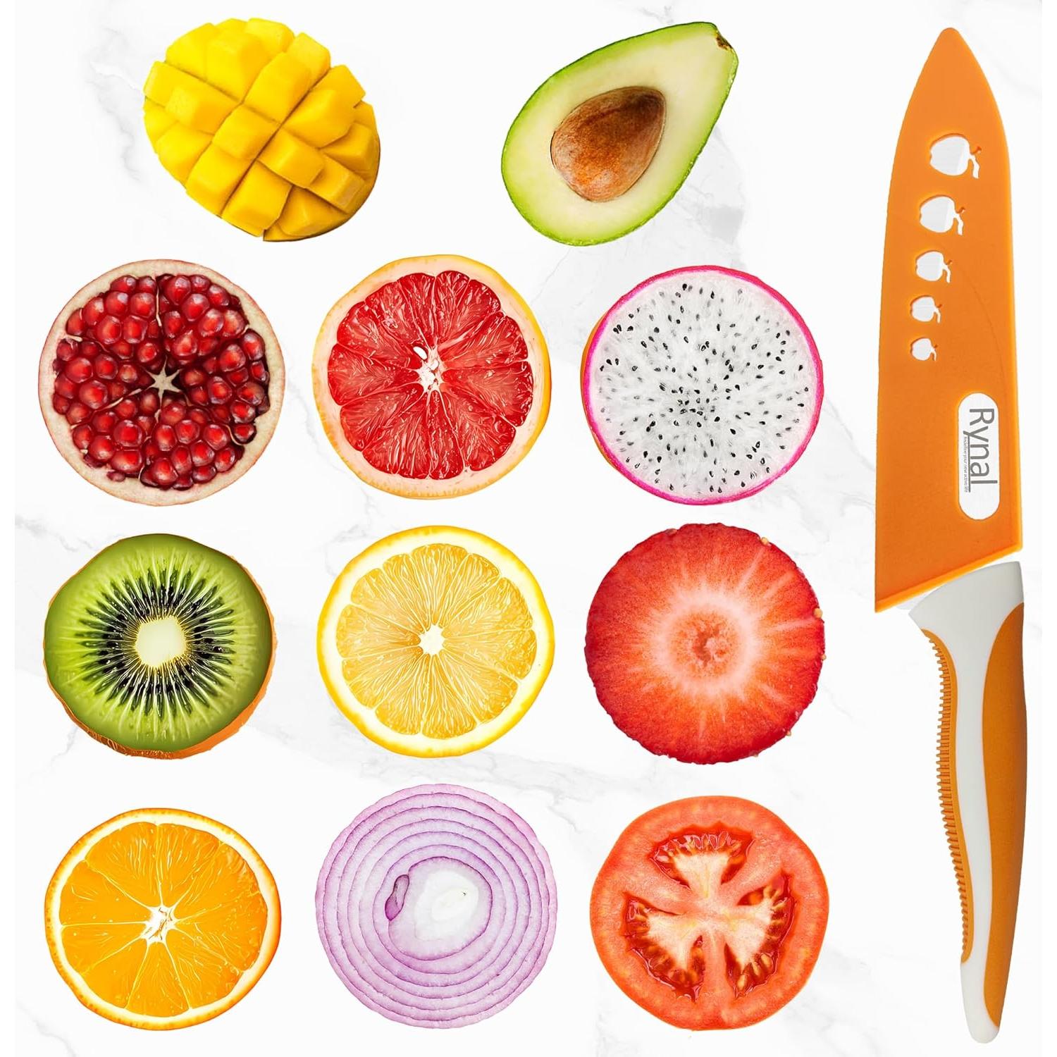 Cuchillo de Cerámica Rynal Santoku 5.5" Juego 3 Piezas