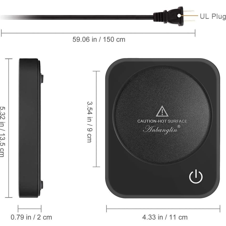 Calentador de Tazas Inteligente ANBANGLIN 20W Negro