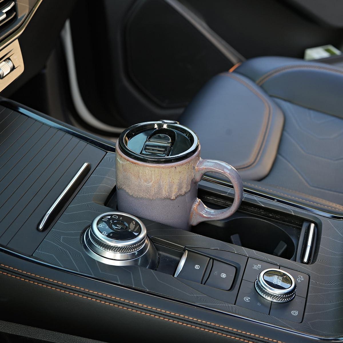 Taza de Viaje Cerámica Bosmarlin 532 ml Púrpura Profundo