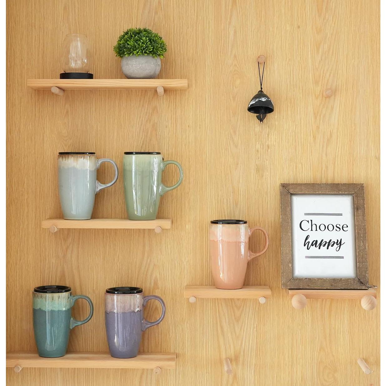 Taza de Viaje Cerámica Bosmarlin 532 ml Púrpura Profundo