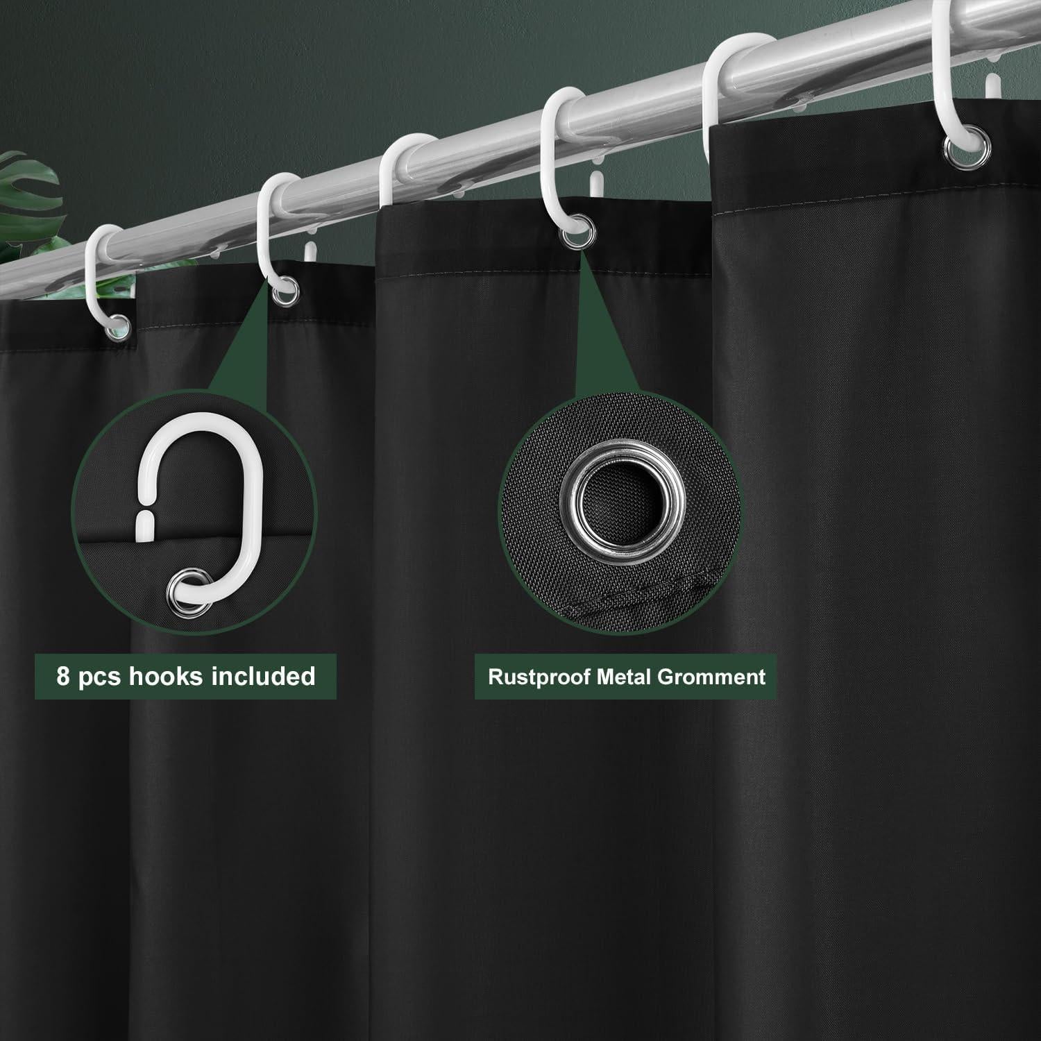 Cortina de Ducha UFRIDAY 121.92 x 182.88 cm Impermeable