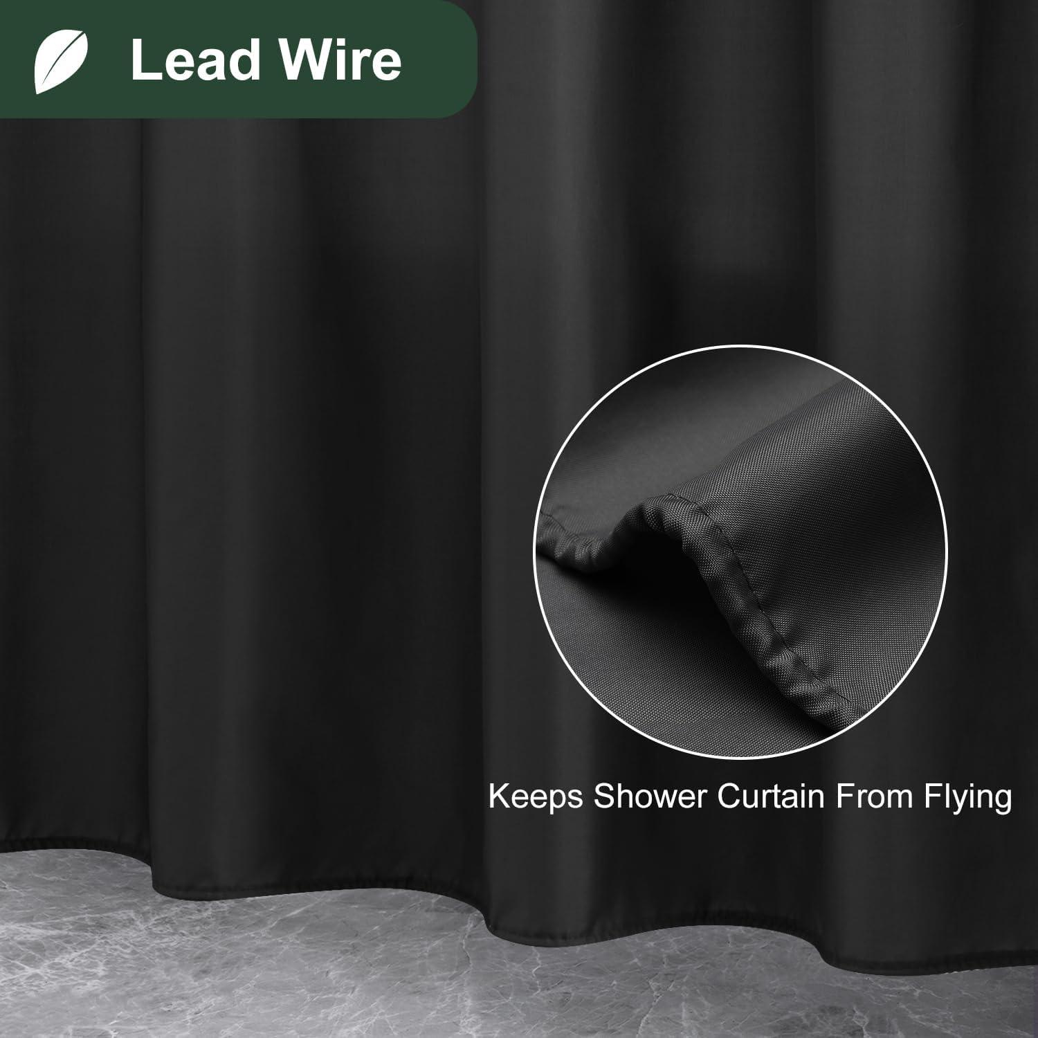 Cortina de Ducha UFRIDAY 121.92 x 182.88 cm Impermeable