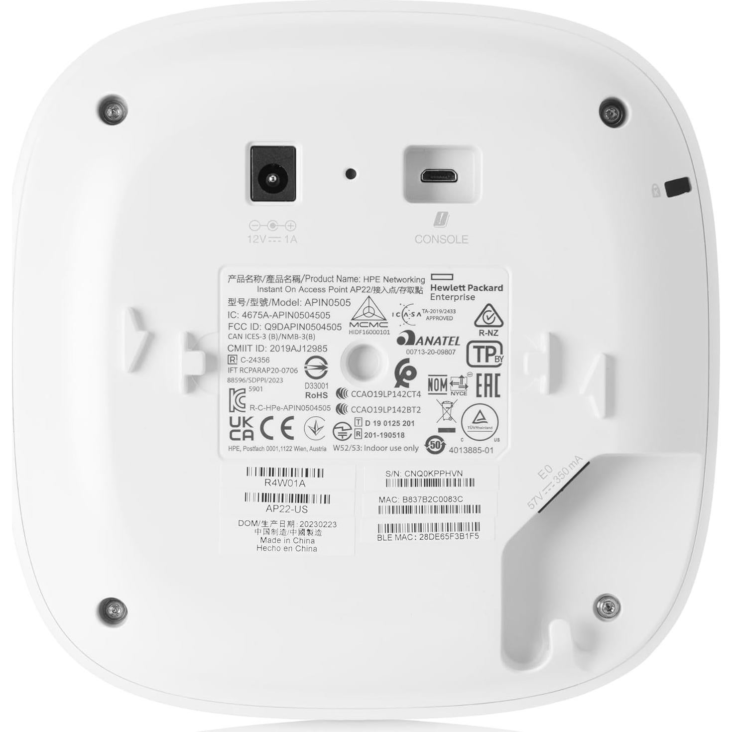 Punto de Acceso Inalámbrico HPE Instant On AP22 - Paquete de 3