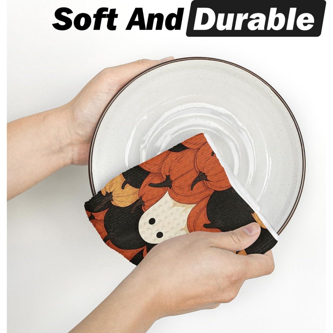 Toallas de Cocina Halloween Artoid Mode 2 Piezas Microfibra 45.72x66.04 cm