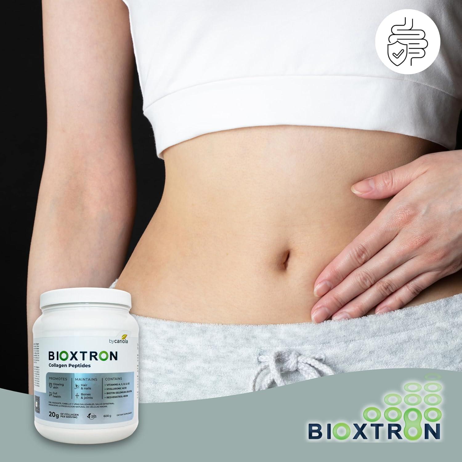 Bioxtron Polvo de Colágeno Tipo I 600g - Sin Sabor, Salud Piel, Cabello y Articulaciones