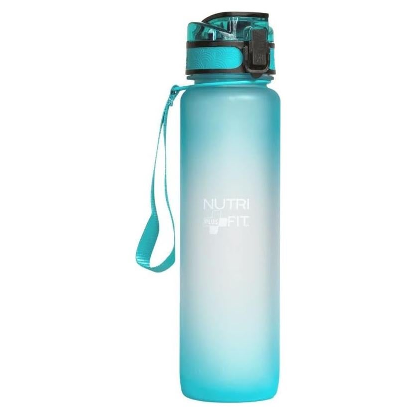 Botella de Agua Motivacional Nutrifit 0.95L a Prueba de Fugas
