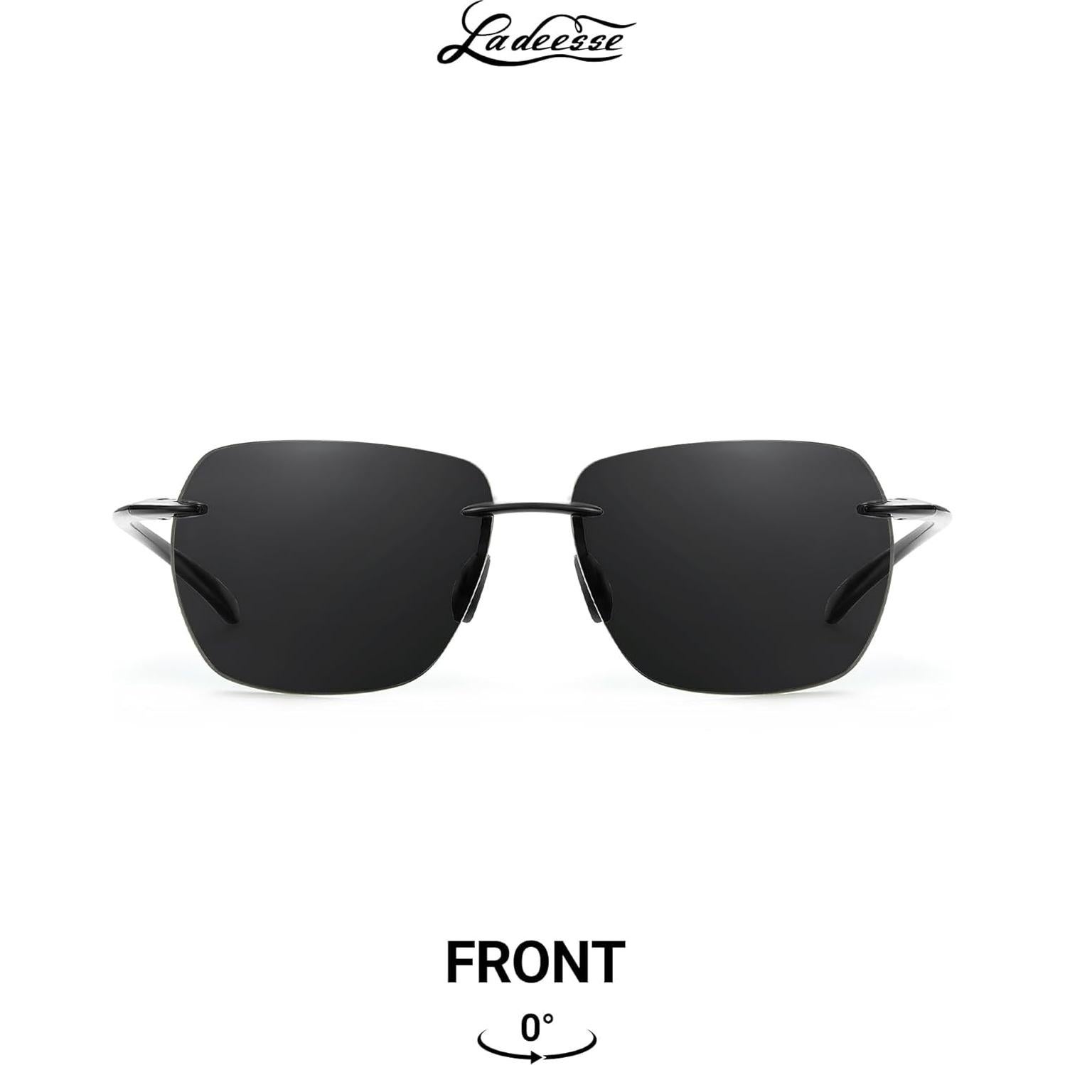 Gafas de sol polarizadas LADEESSE para hombres UV protección