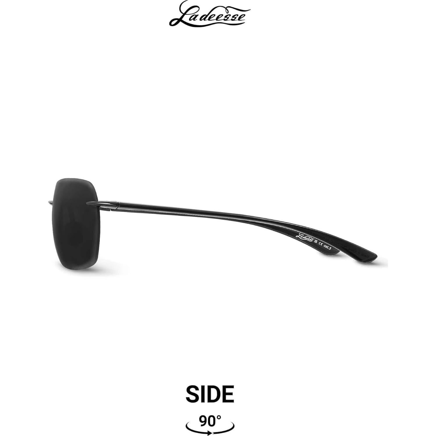 Gafas de sol polarizadas LADEESSE para hombres UV protección