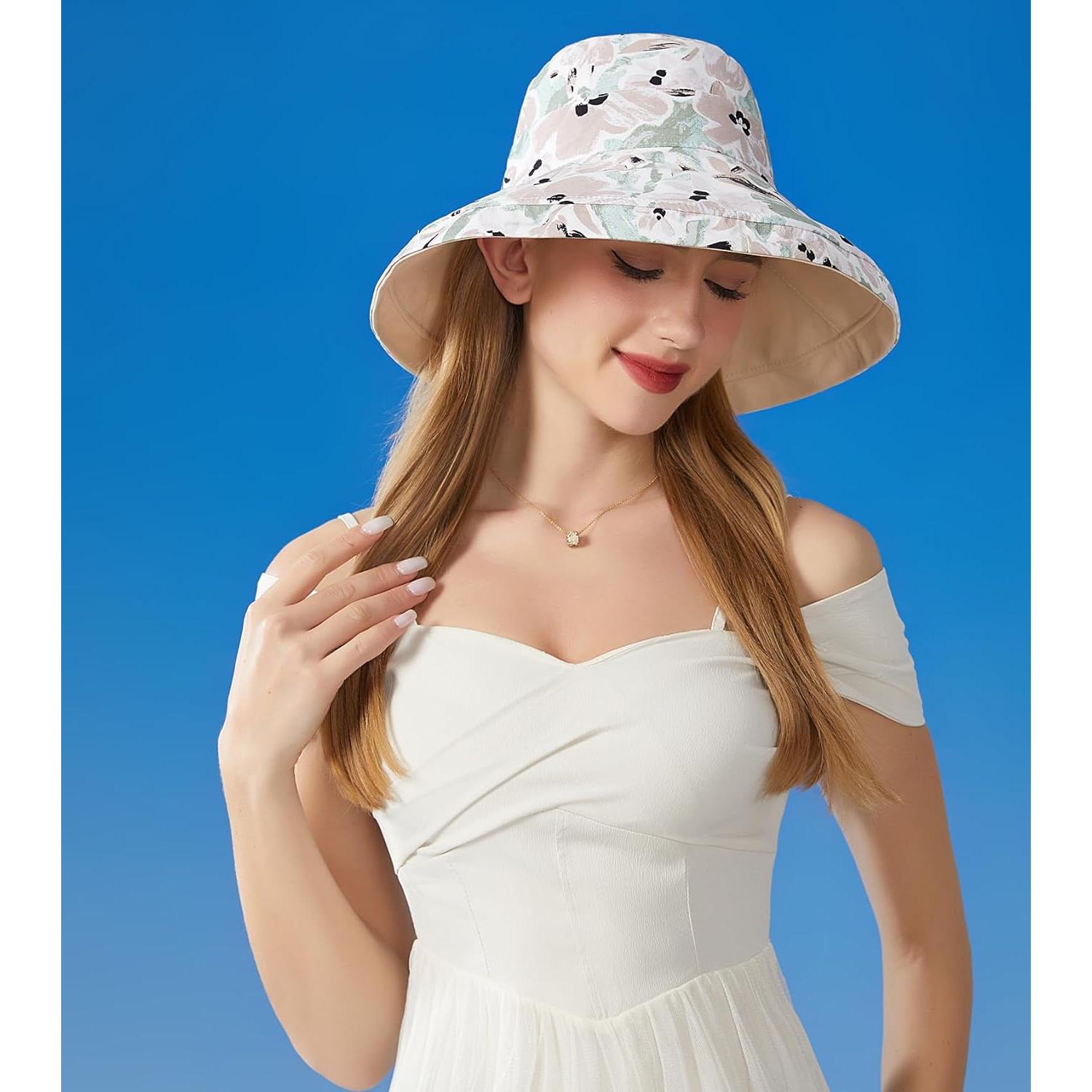 Sombrero de Sol Reversible HUAMULAN Beige Protección UV