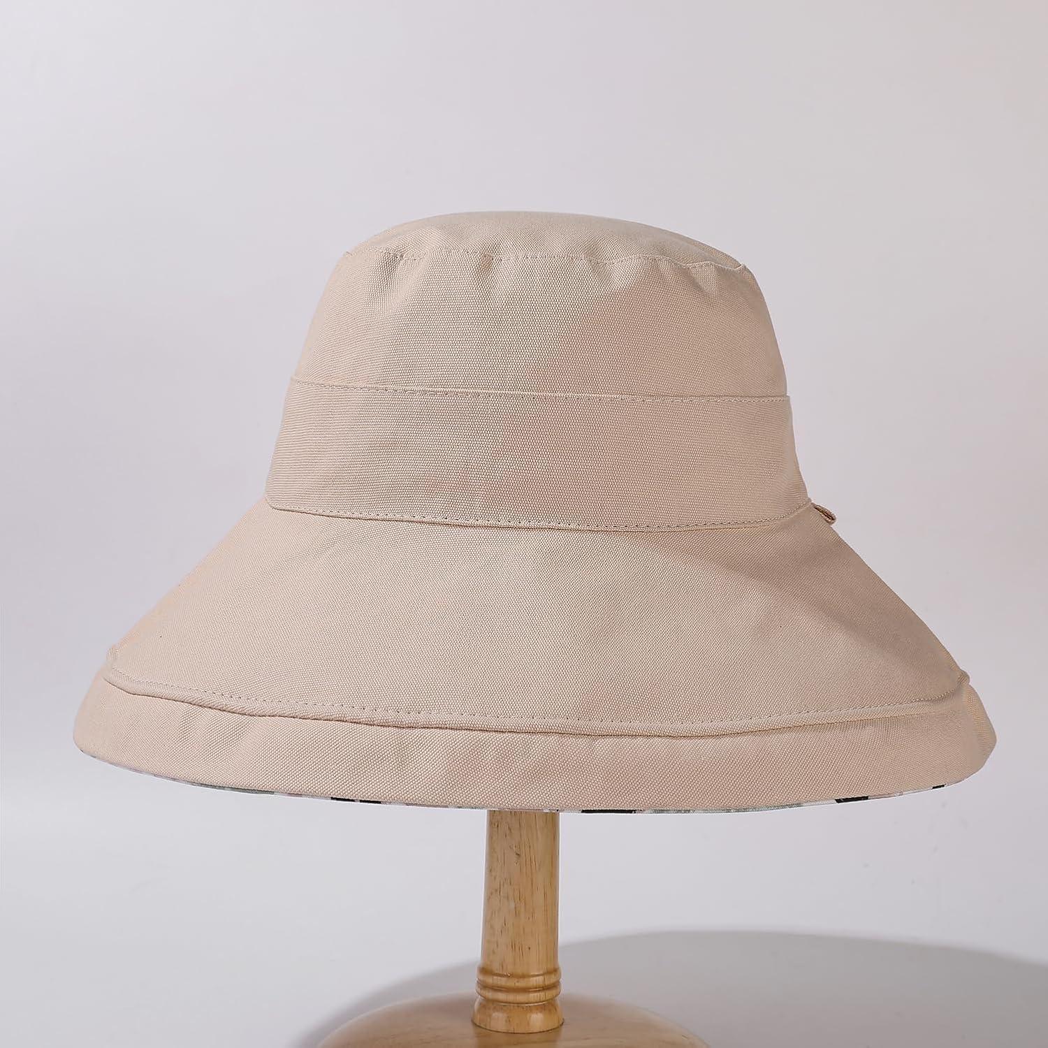 Sombrero de Sol Reversible HUAMULAN Beige Protección UV