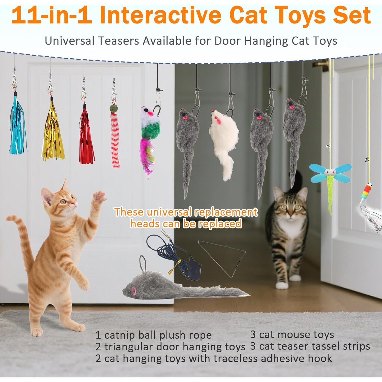 Juguetes Interactivos para Gatos KITCHSTAR 11 Piezas