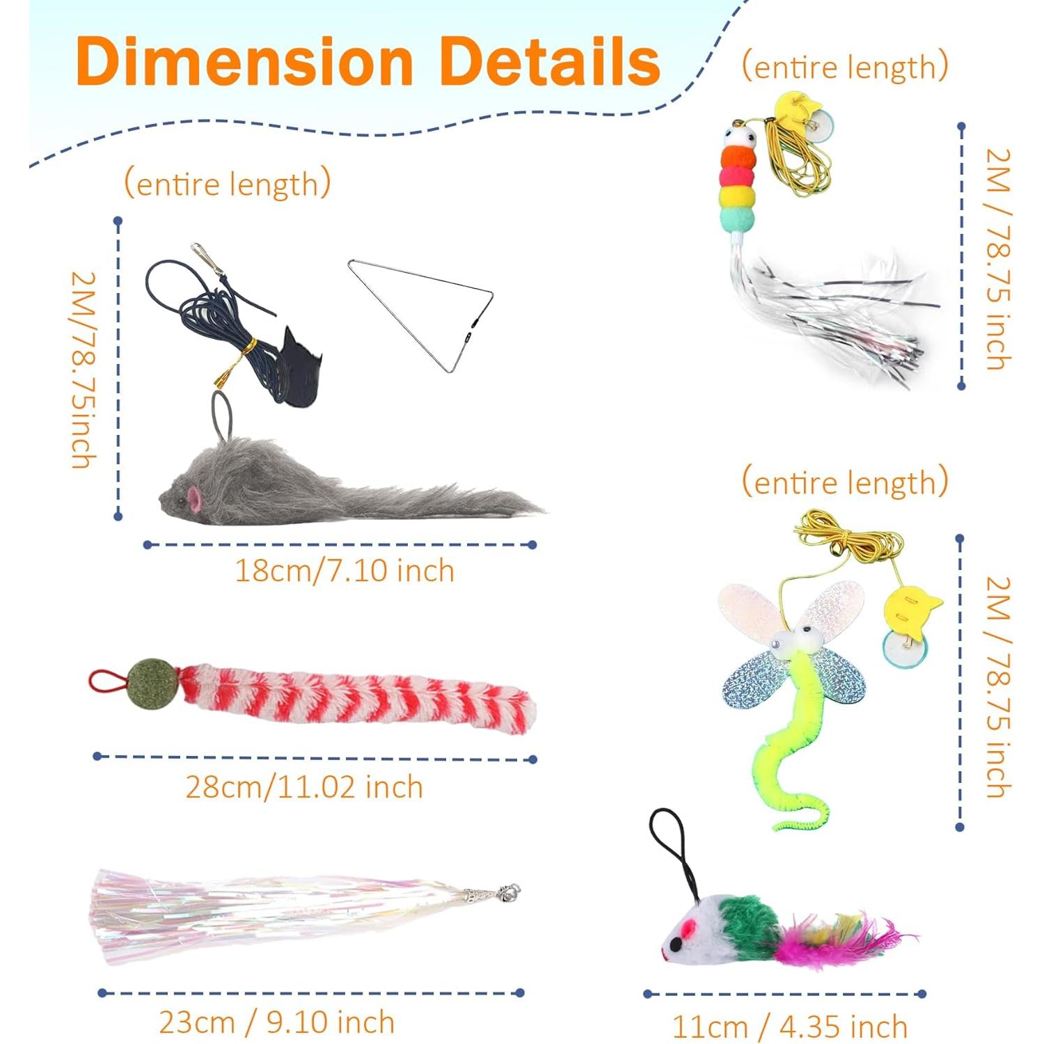 Juguetes Interactivos para Gatos KITCHSTAR 11 Piezas