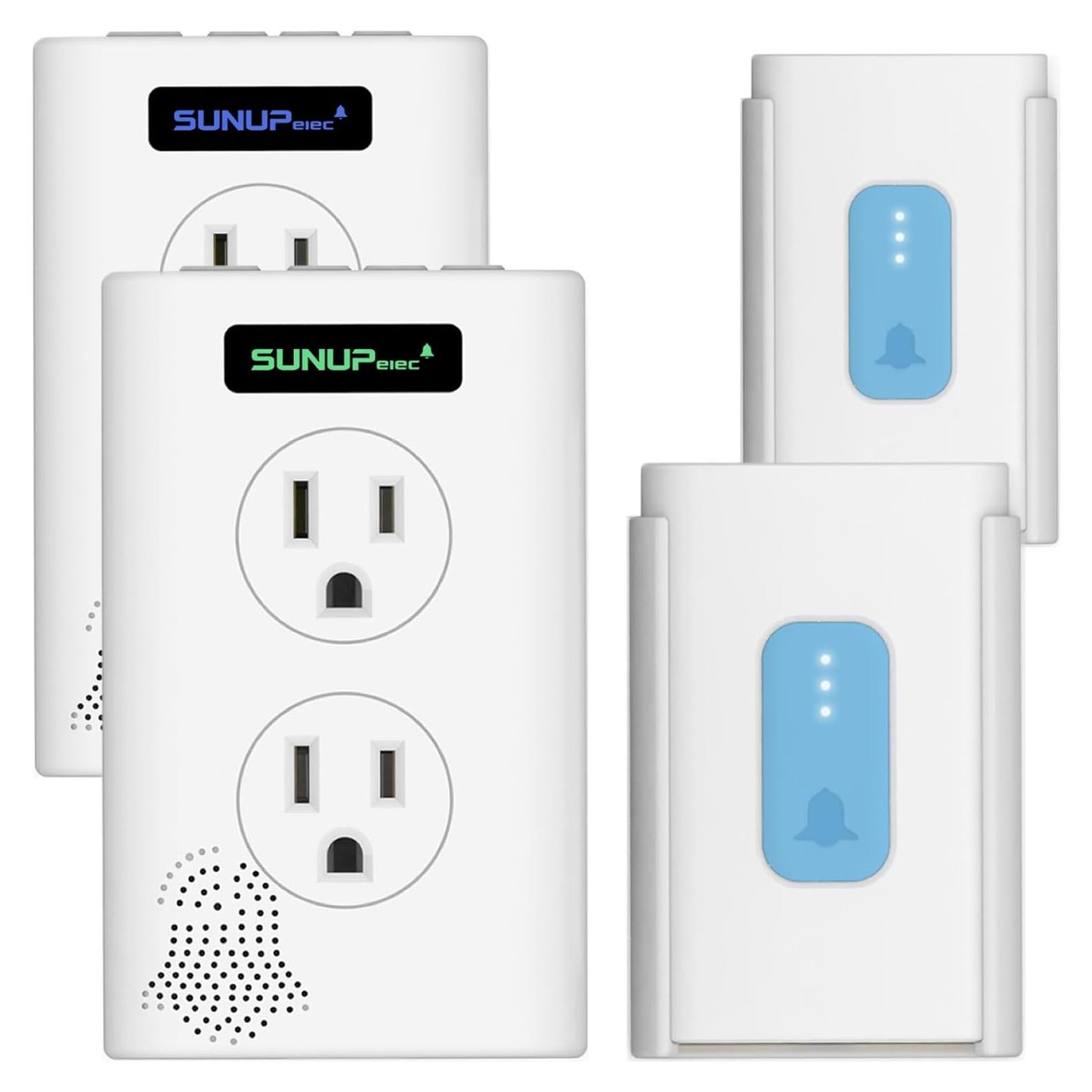 Timbre Inalámbrico SUNUPelec LM-DB100 2 Botones 2 Receptores