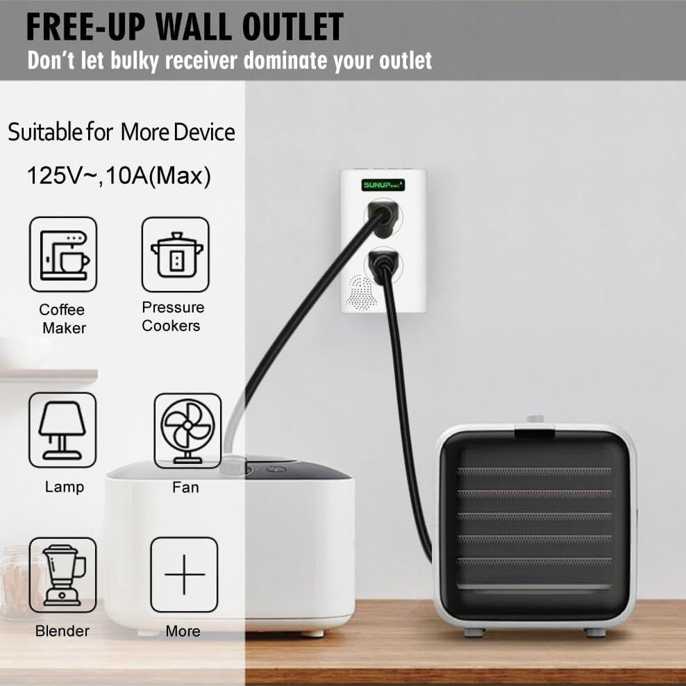 Timbre Inalámbrico SUNUPelec LM-DB100 2 Botones 2 Receptores