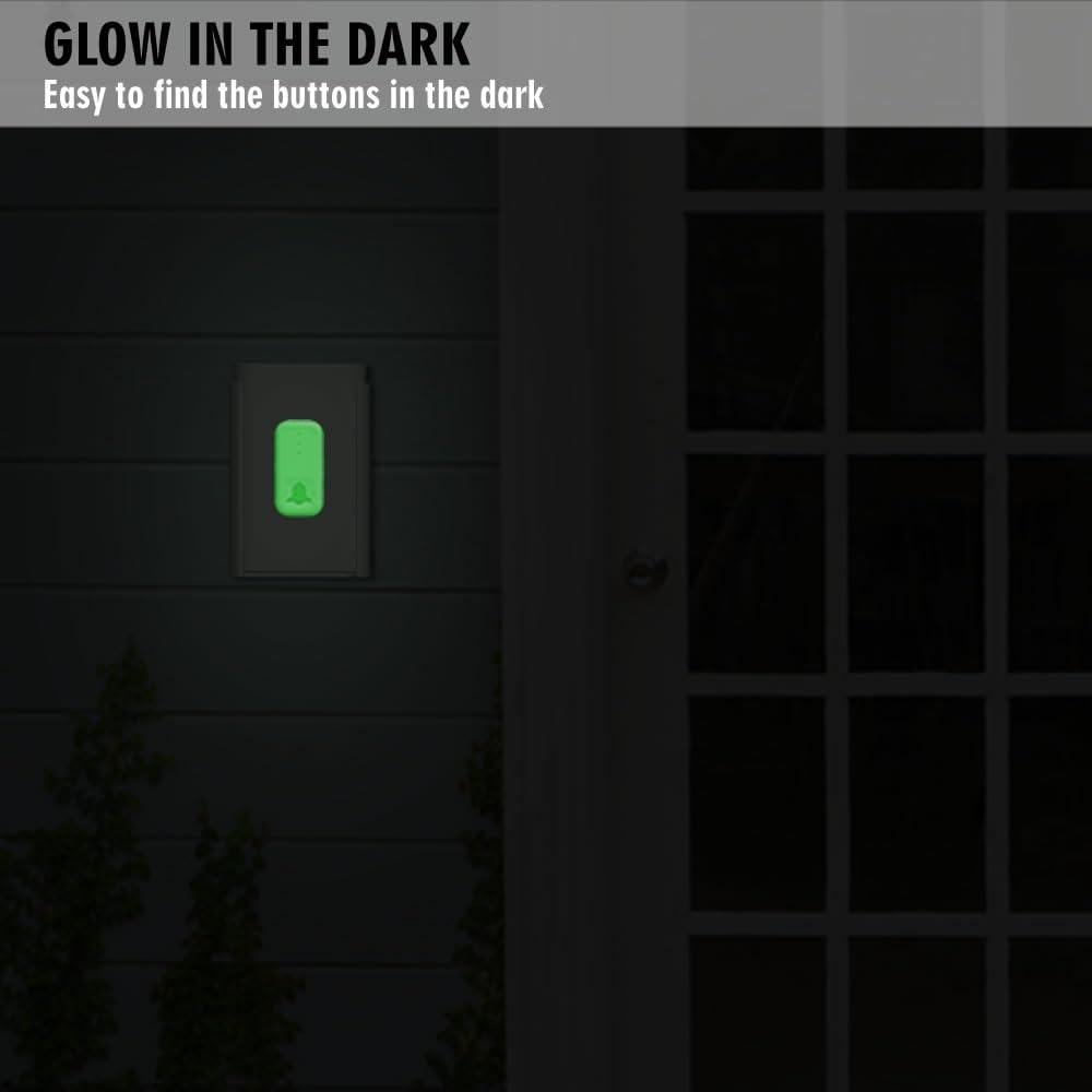 Timbre Inalámbrico SUNUPelec LM-DB100 2 Botones 2 Receptores