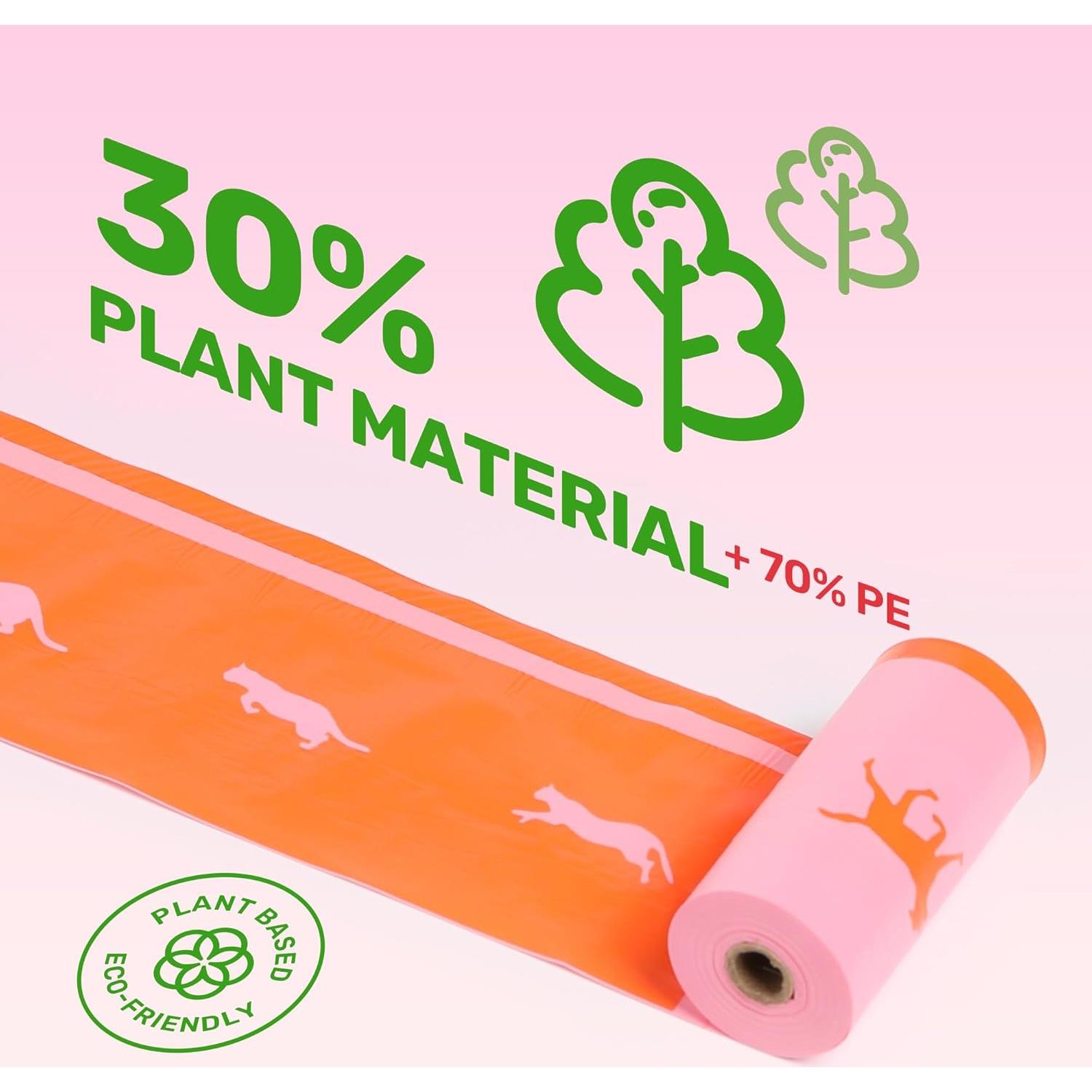 Bolsas de Excremento para Perros FUKUMARU 120 Unidades Rosa