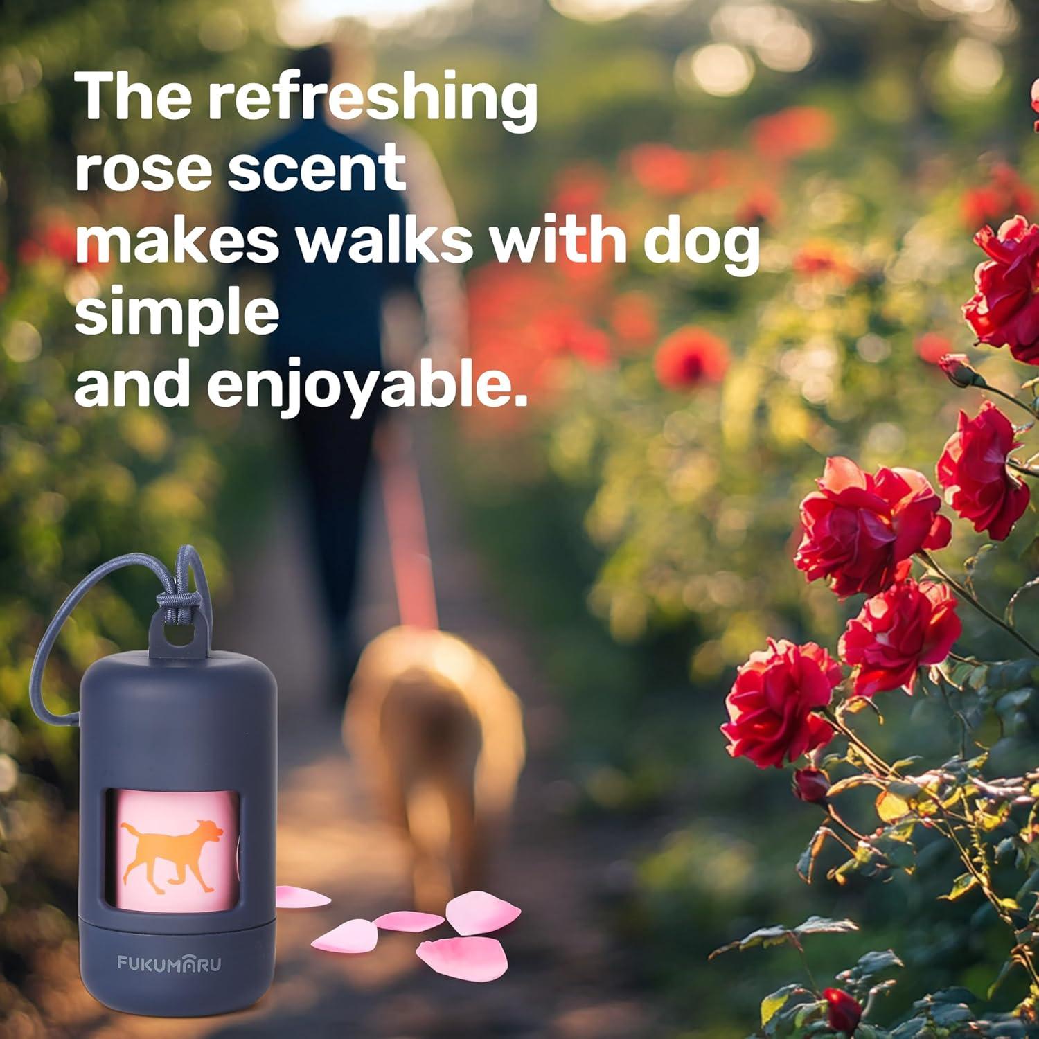 Bolsas de Excremento para Perros FUKUMARU 120 Unidades Rosa