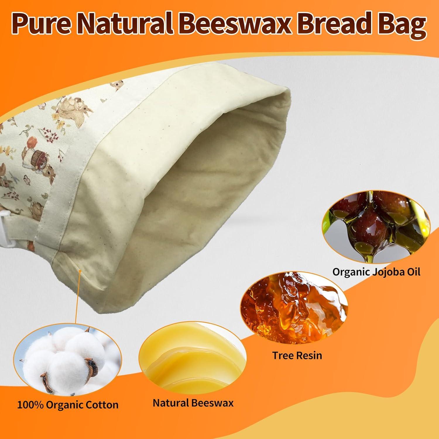 Bolsas de Pan de Cera de Abeja Omndpou 33x43 cm Reutilizables