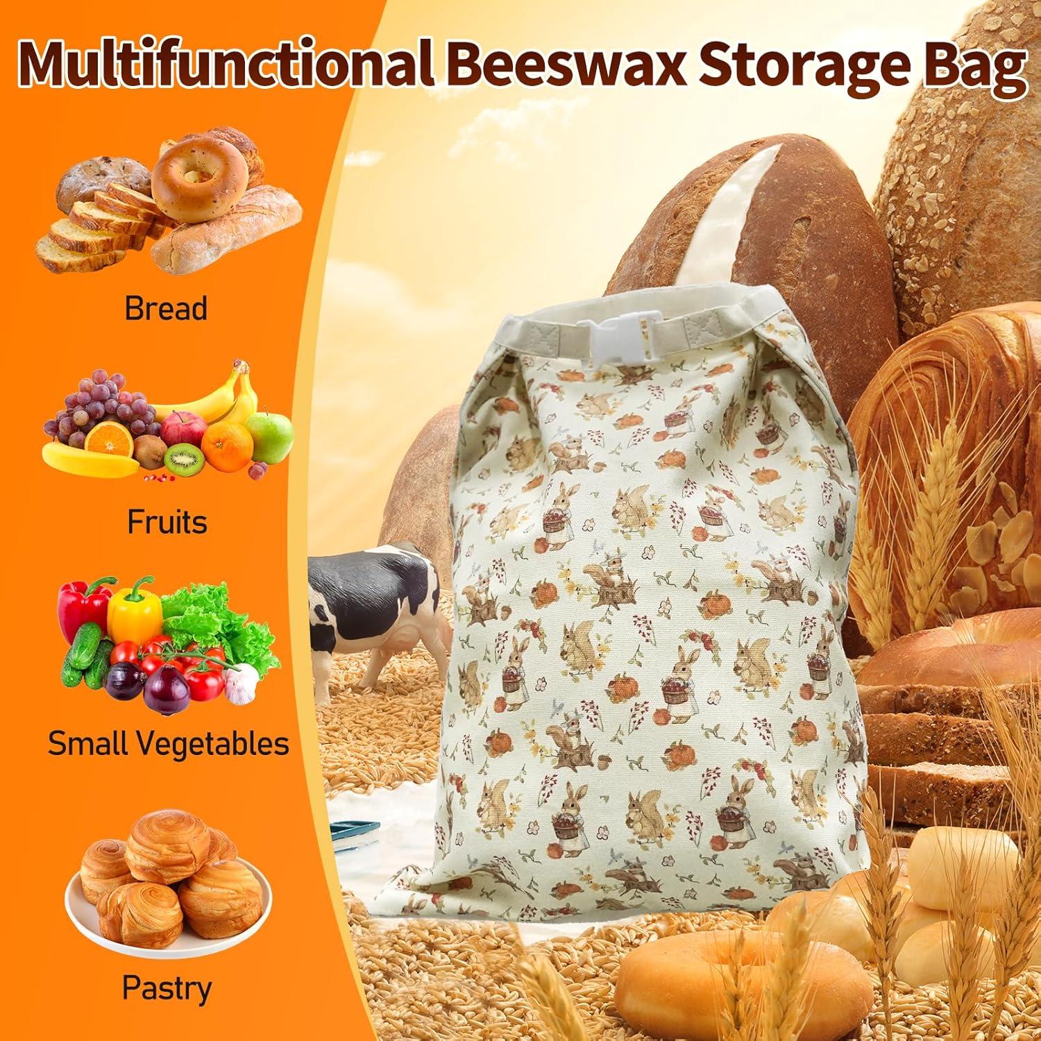 Bolsas de Pan de Cera de Abeja Omndpou 33x43 cm Reutilizables