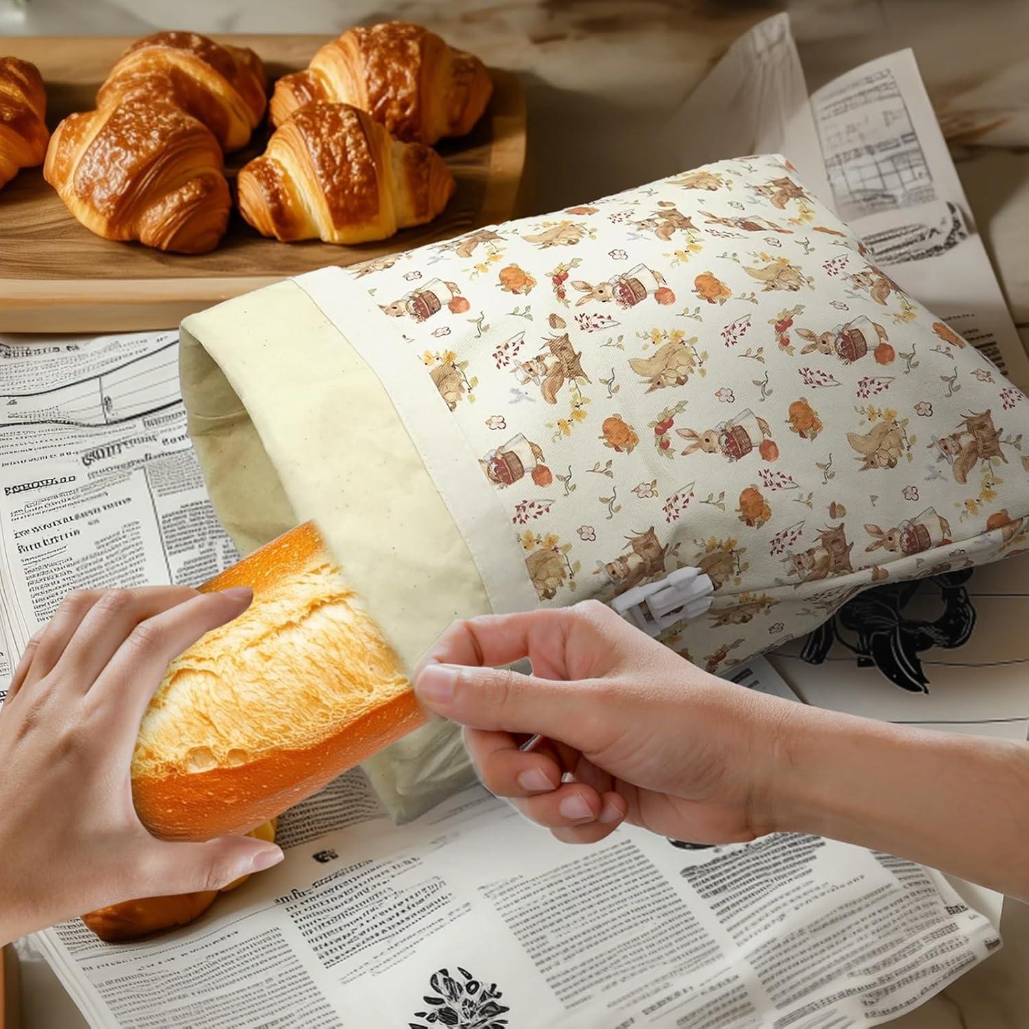 Bolsas de Pan de Cera de Abeja Omndpou 33x43 cm Reutilizables