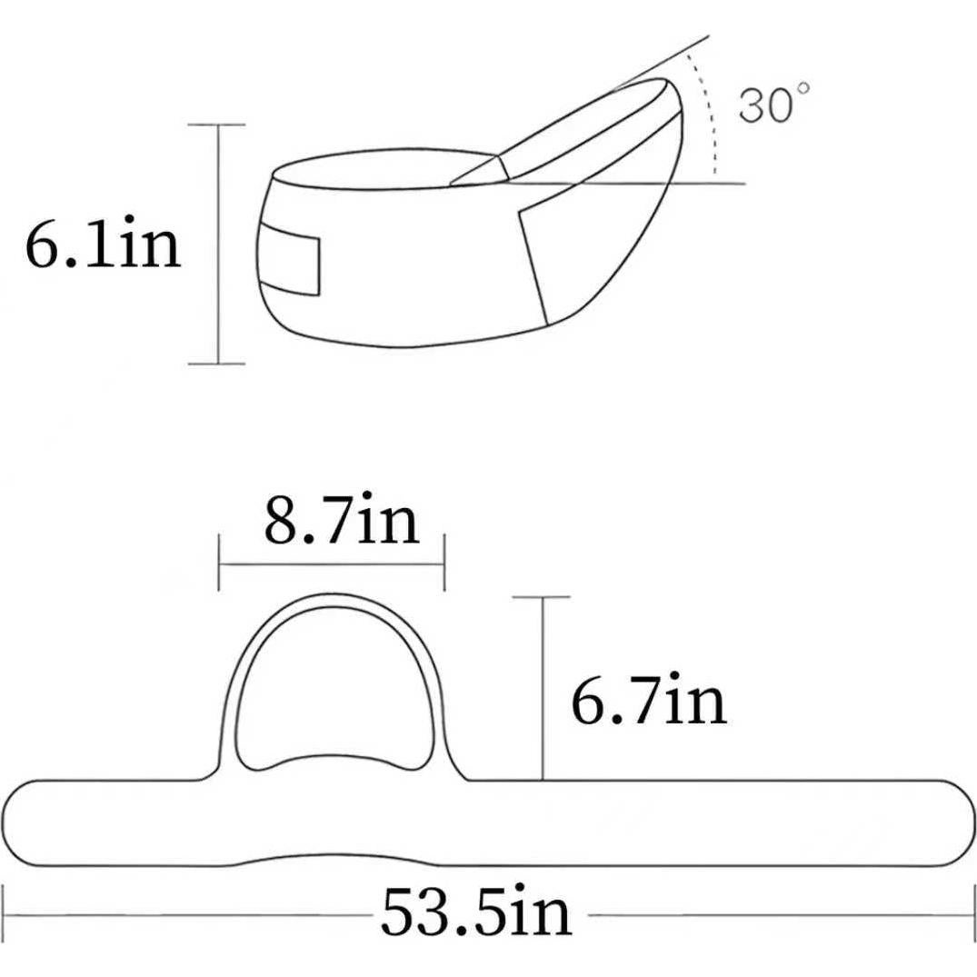 Portabebés Ergonómico de Cadera Gris - Ajustable y con Bolsillos