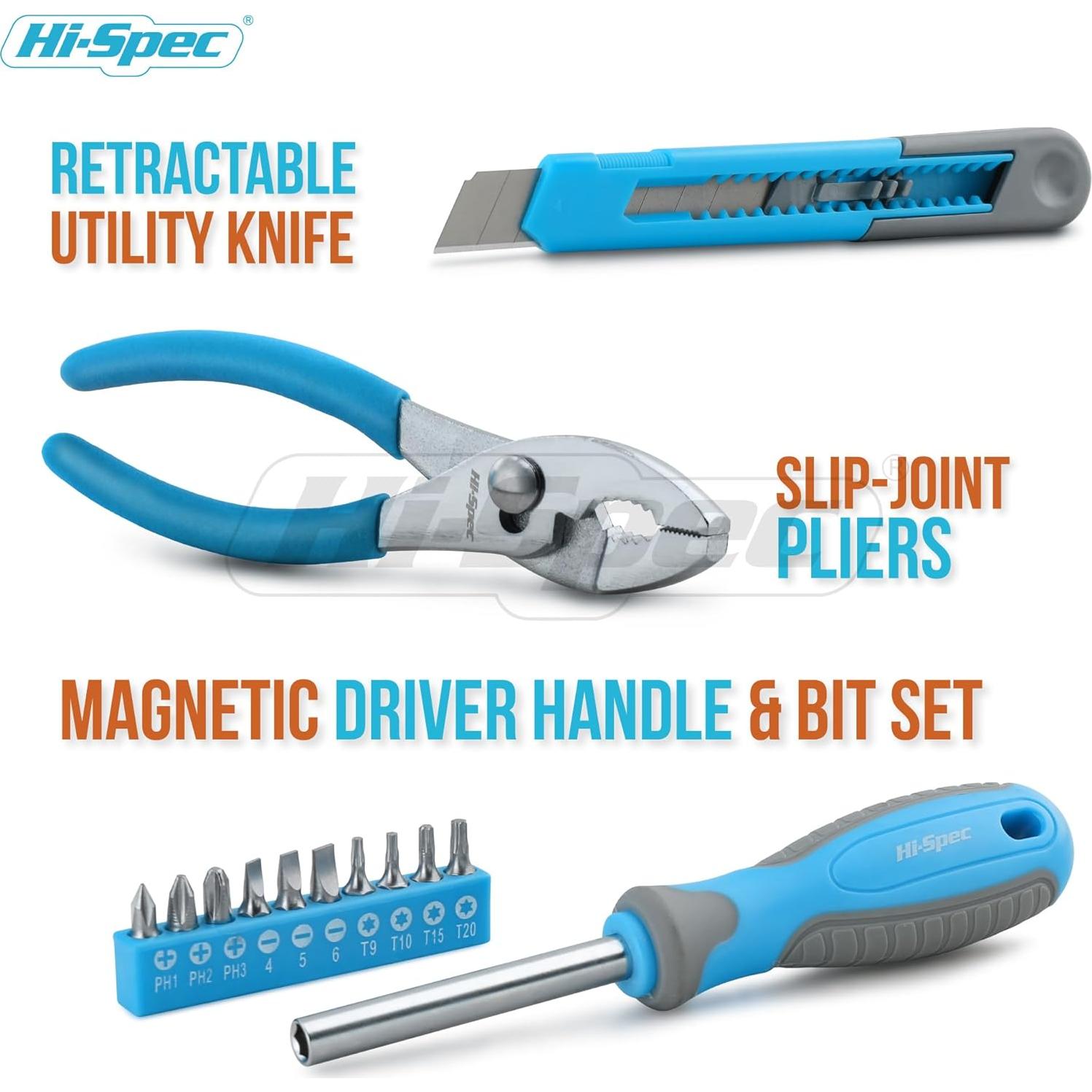 Juego de Herramientas Hi-Spec 17 Piezas para Niños en Caja de Metal