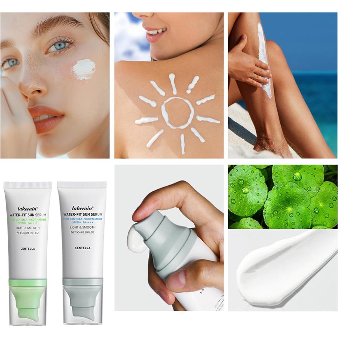 Protector Solar Facial SPF 50 Centella Asiatica 2PCS - Hidratante