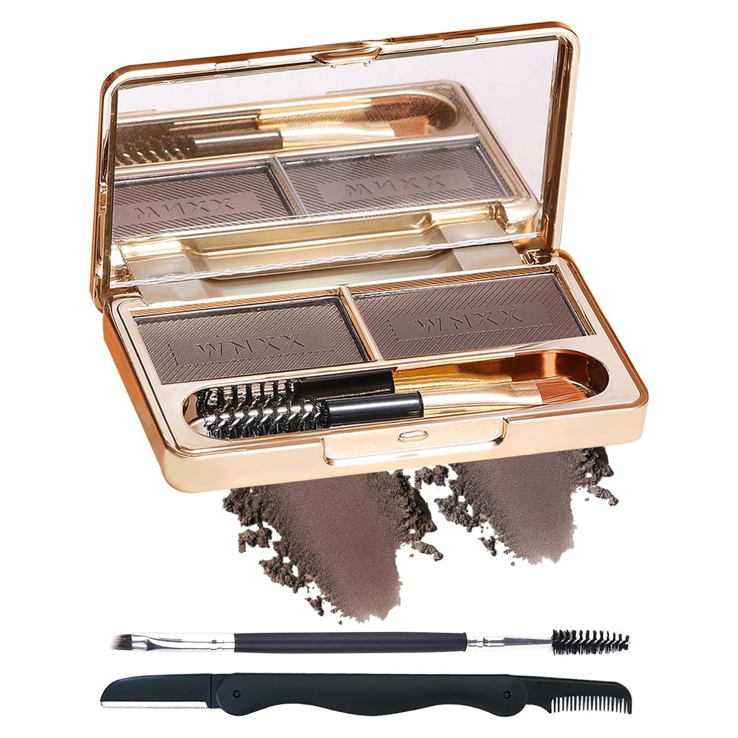 Kit de Polvo para Cejas - Paleta 2 Colores Impermeable