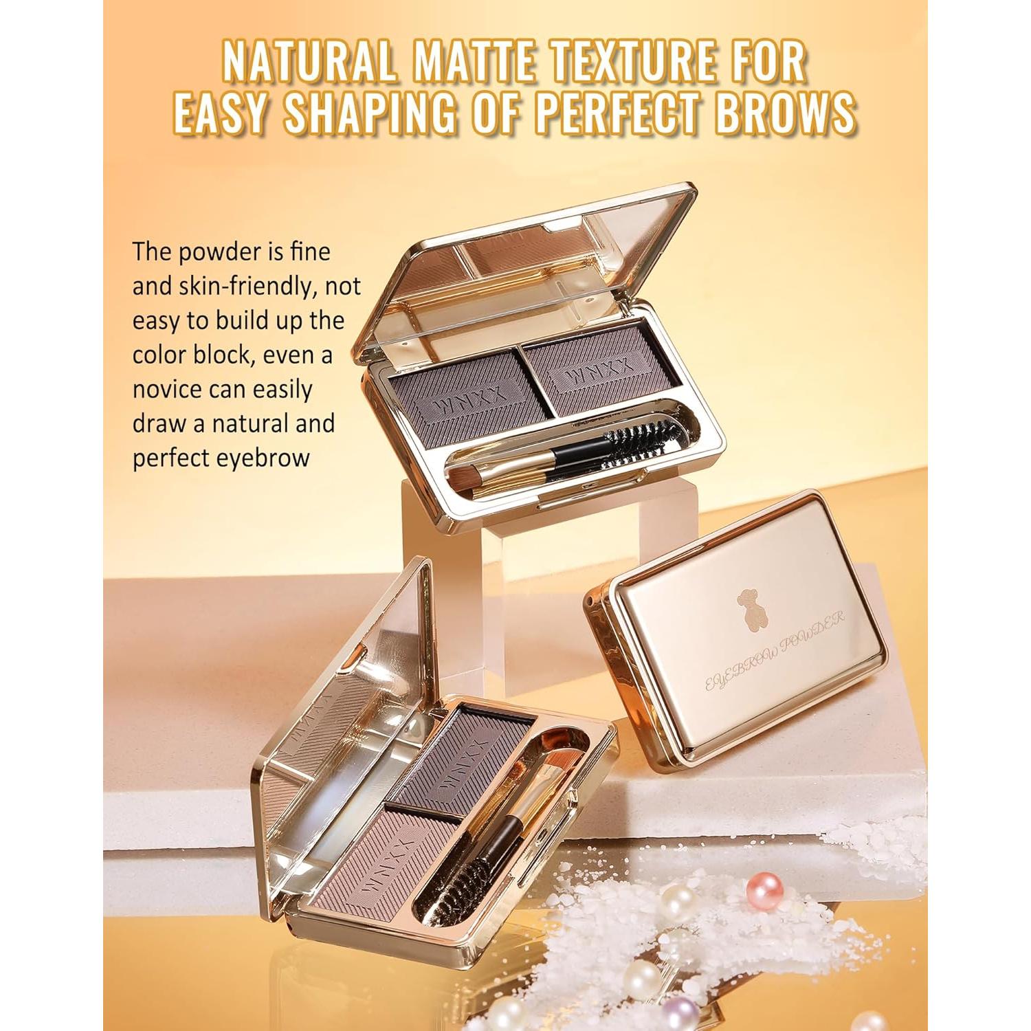 Kit de Polvo para Cejas - Paleta 2 Colores Impermeable