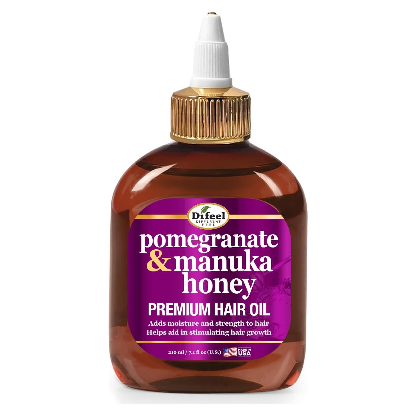 Aceite Capilar Difeel Granada & Miel de Manuka 200.5 ml - Hidratante y Fortalecedor