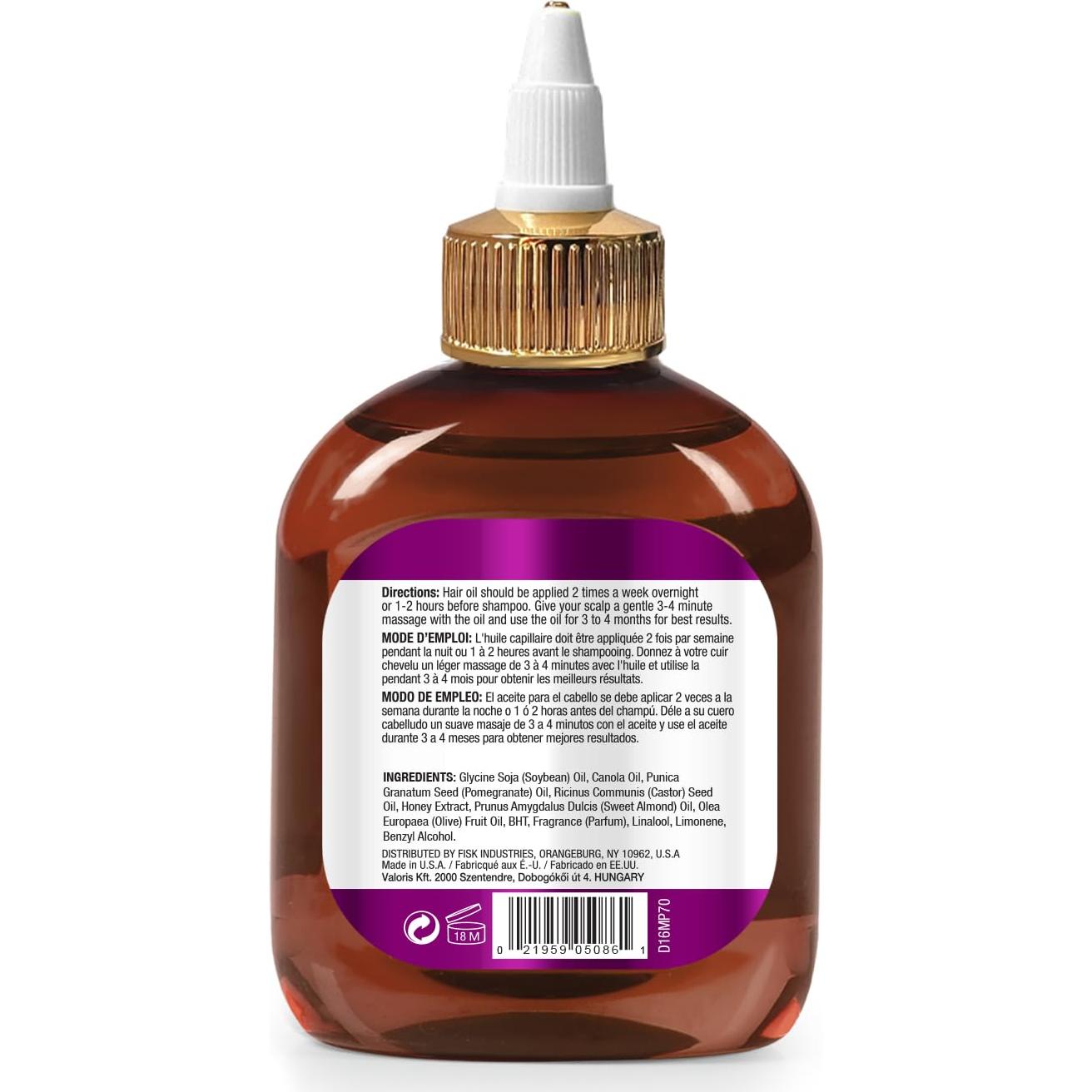 Aceite Capilar Difeel Granada & Miel de Manuka 200.5 ml - Hidratante y Fortalecedor