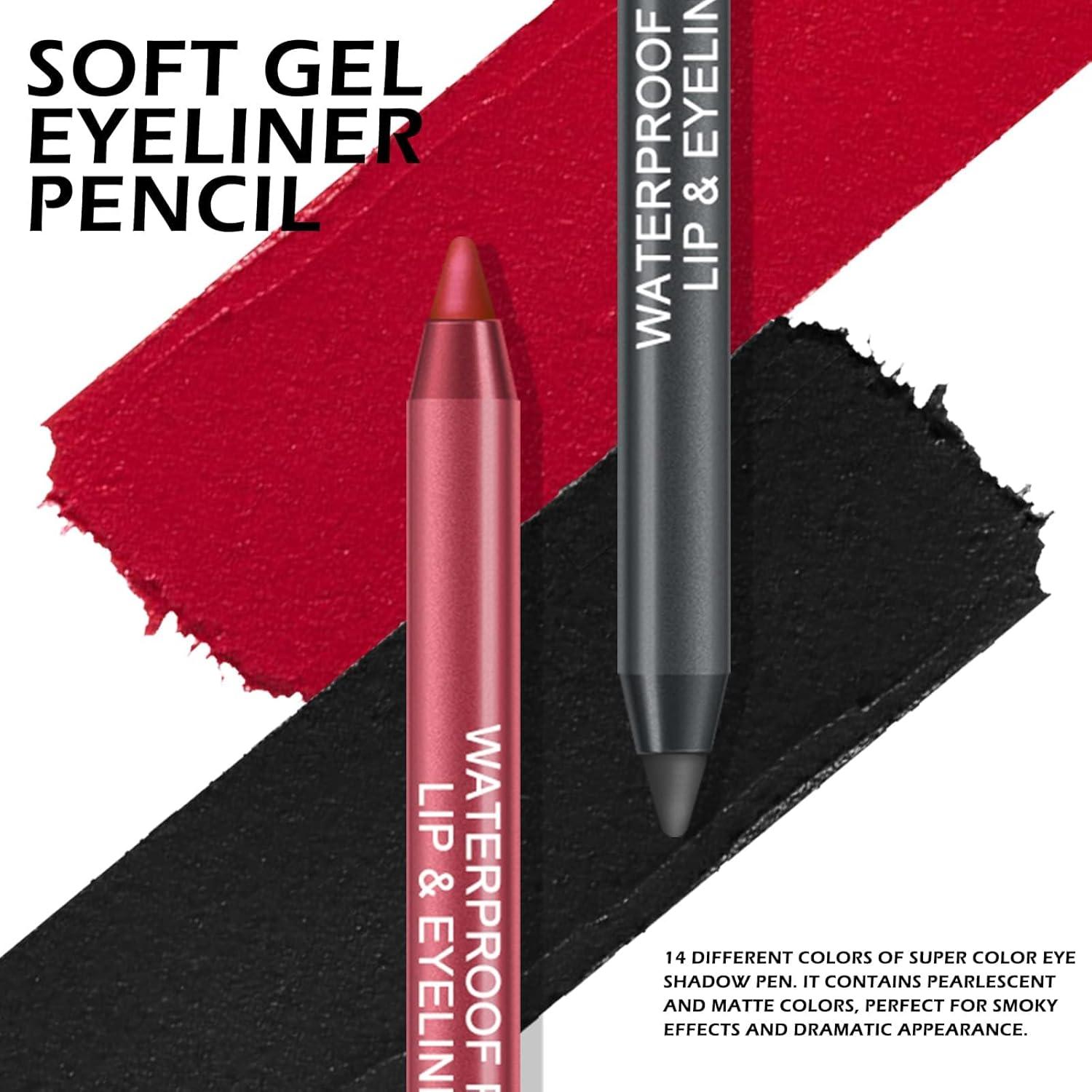 Conjunto de Lápices de Eyeliner 14 Colores Ownest Profesional