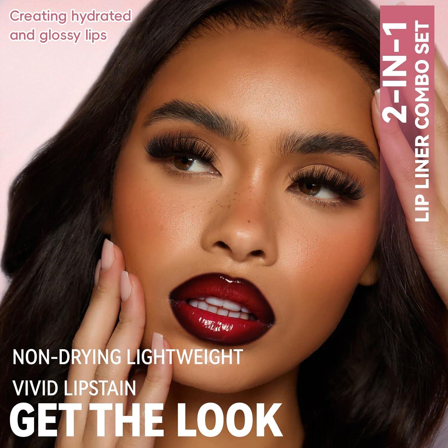 Kit de Labios - Lápiz Labial y Brillo Efecto Espejo 25g