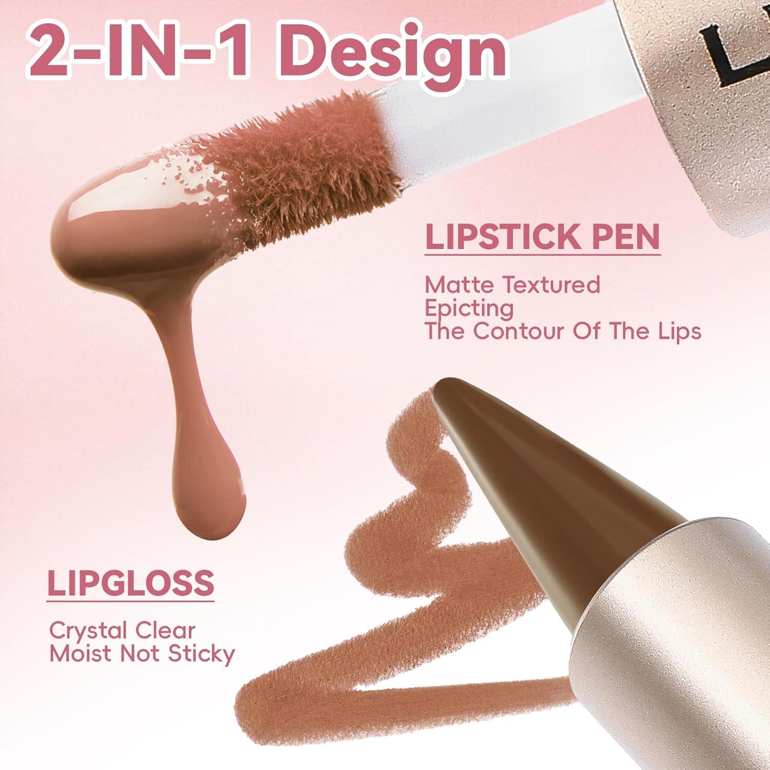 Kit de Labios - Lápiz Labial y Brillo Efecto Espejo 25g