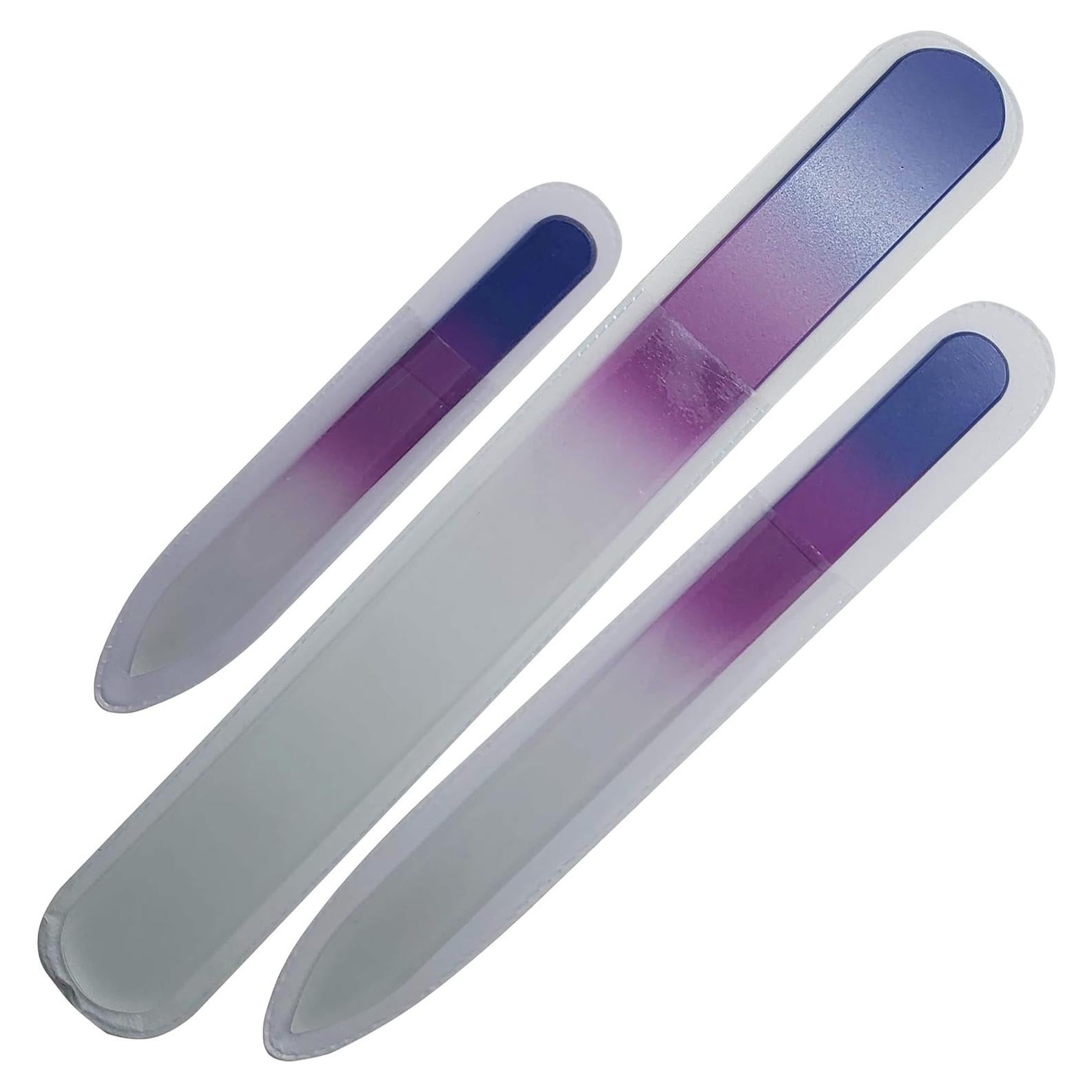 Set de 3 Limás de Uñas de Cristal P2P Nails - Azul