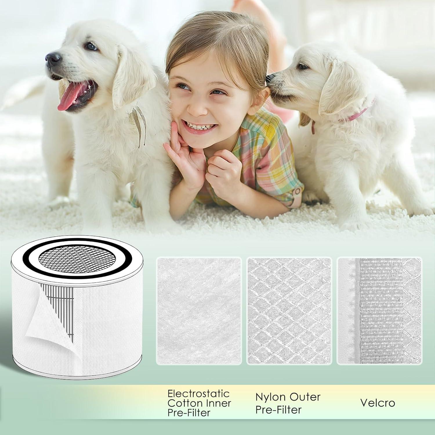 Prefiltro HSIAMEN para purificadores Levoit Core 300 y PuroAir 240, paquete de 6