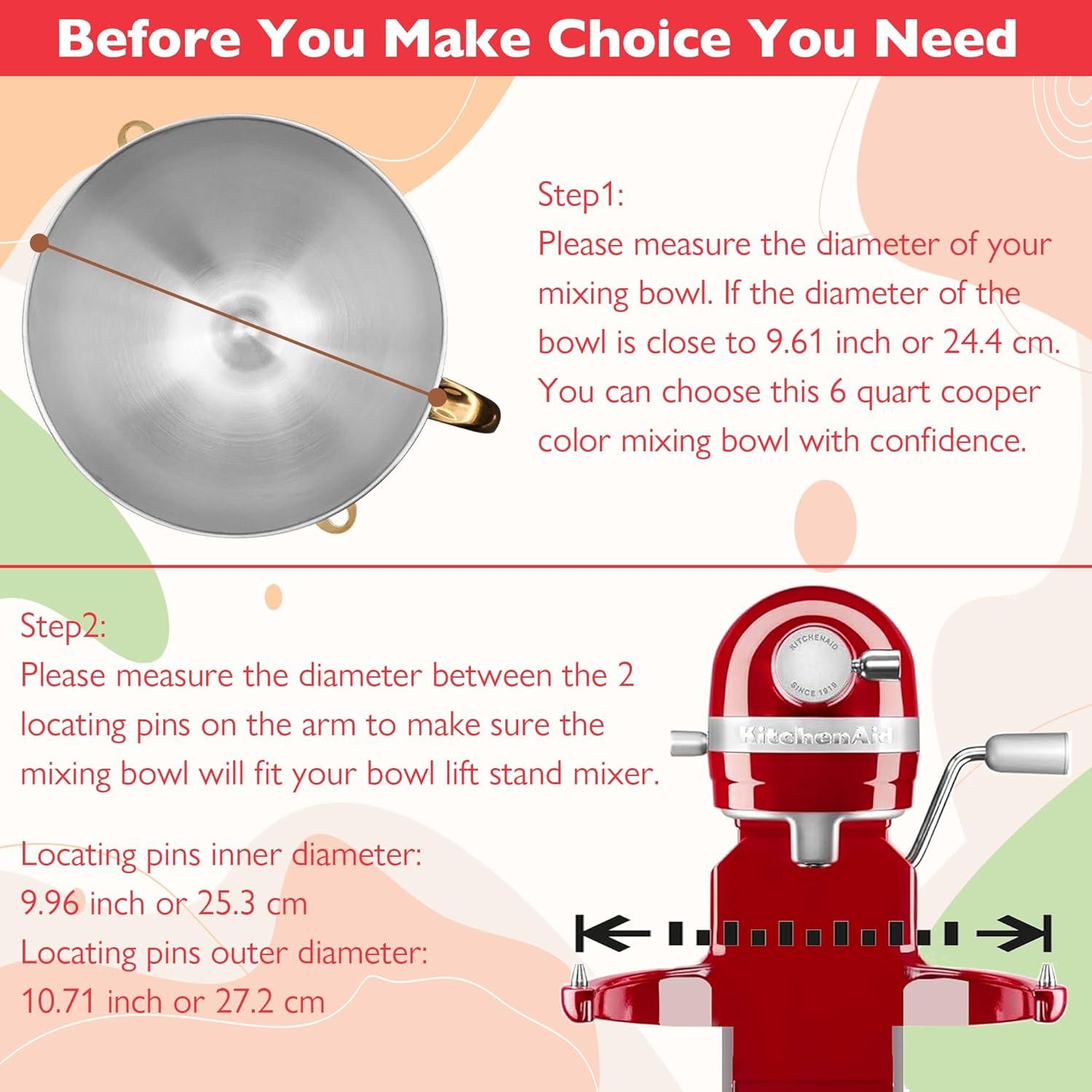 Tazón Mezclador Acero Inoxidable 6 Cuartos Wiselet