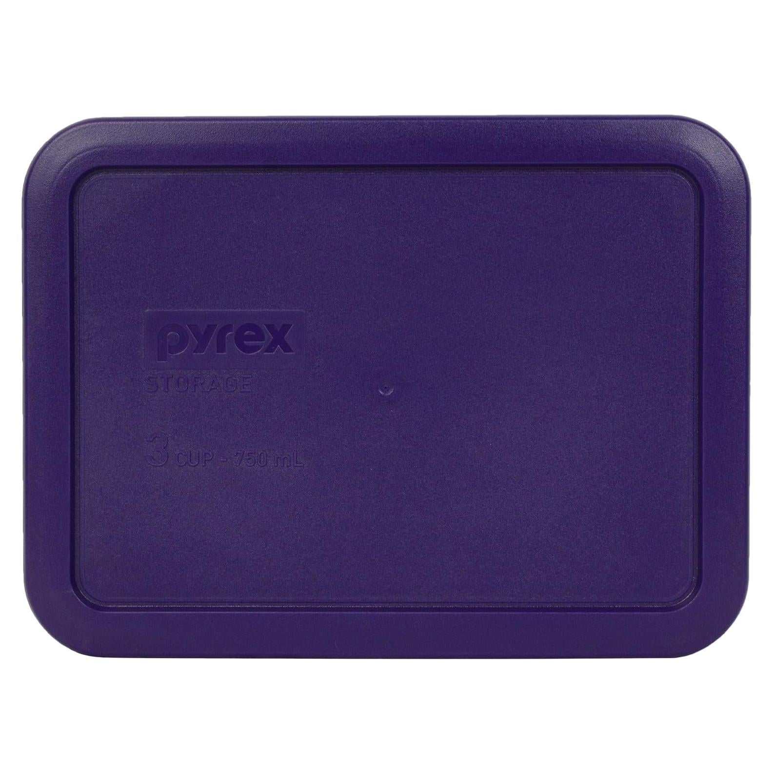 Tapa Plástica Morada Pyrex 7210-PC 3 Tazas Apta Microondas
