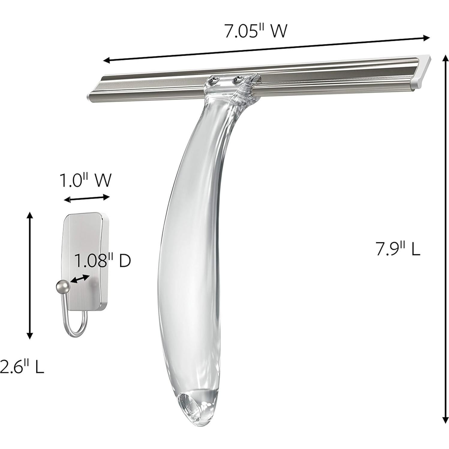 Caddy de Ducha Command Bath con Limpiaparabrisas y Gancho