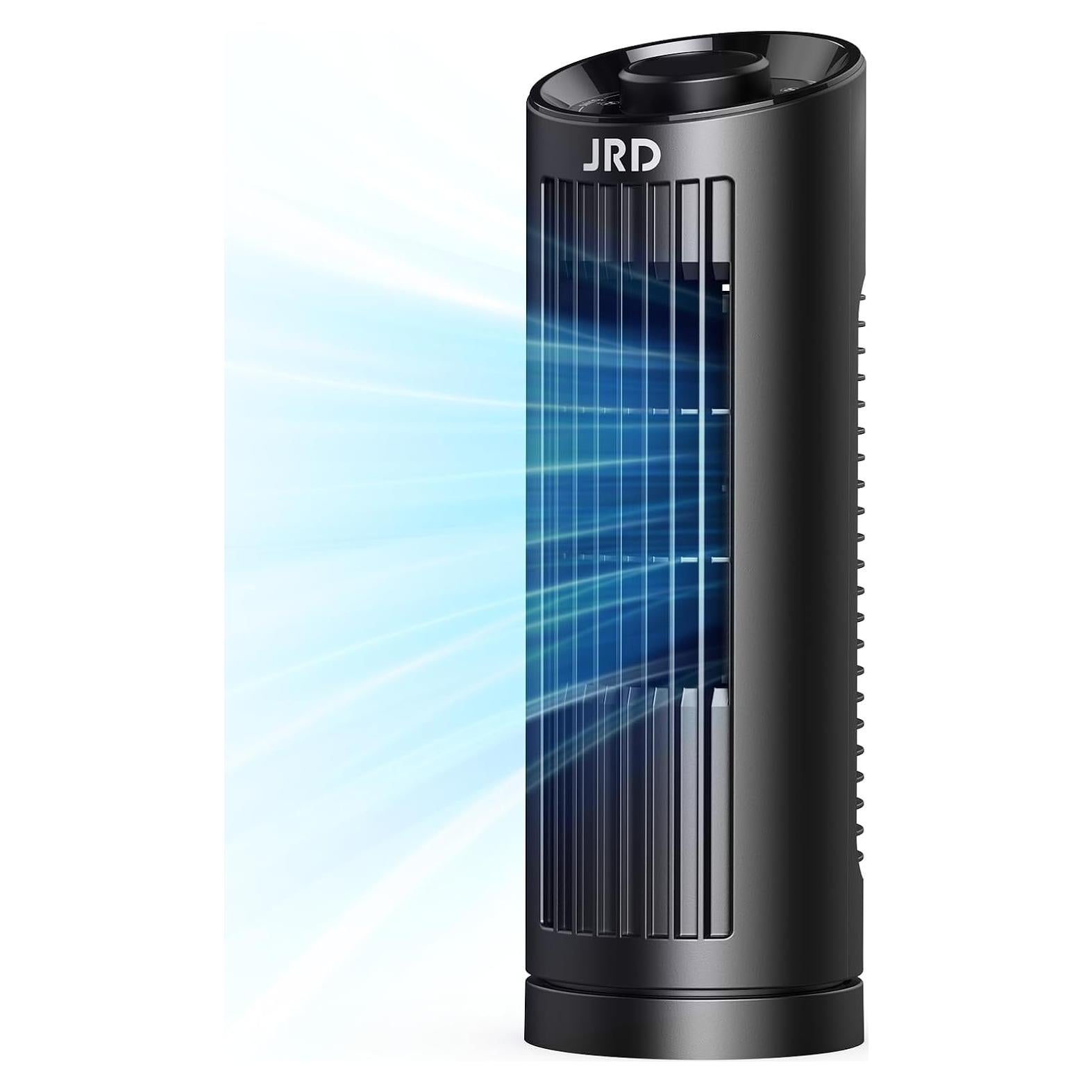 Ventilador de Torre JRD FTS005 de 33 cm, 3 Velocidades, Oscilante