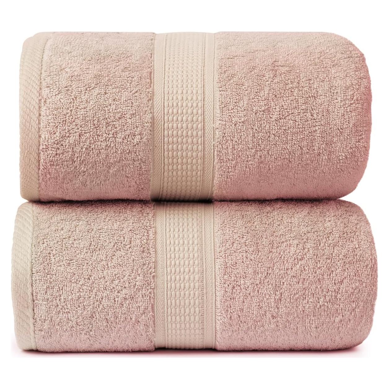 Toallas de Baño Jumbo Ariv Rosa Claro 2 Unidades 89x178 cm