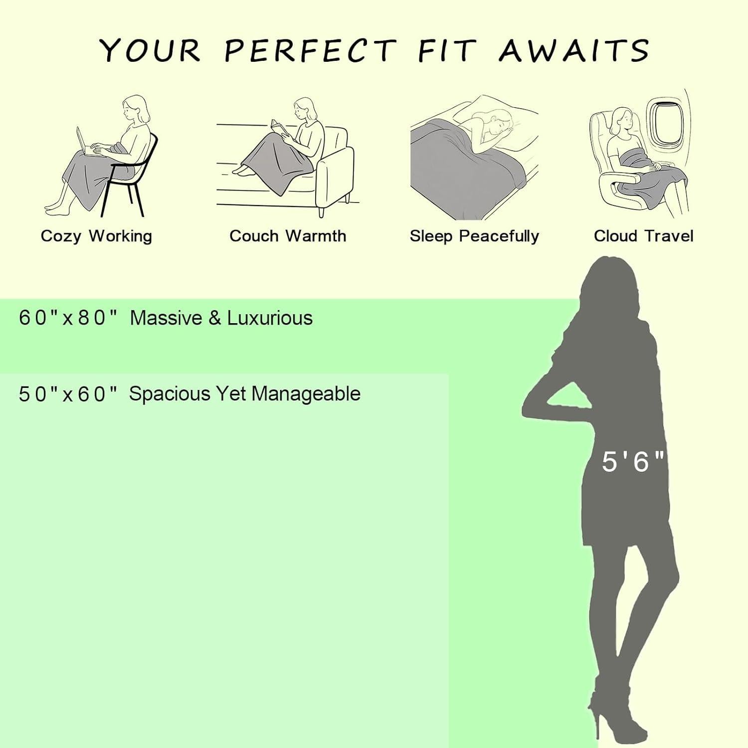 Manta de Punto a Cuadros CozeCube Beige 127x152 cm Suave