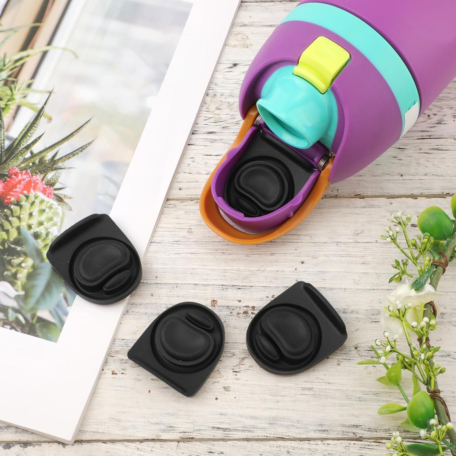 4 Tapones y 4 Sellos de Silicona PEUTIER para Botellas de Agua