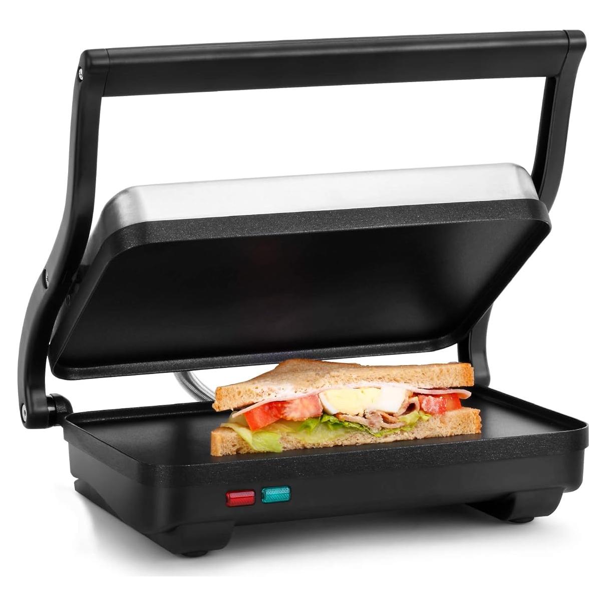 Plancha Eléctrica Holstein Housewares para Sándwiches 31.4x15.2cm