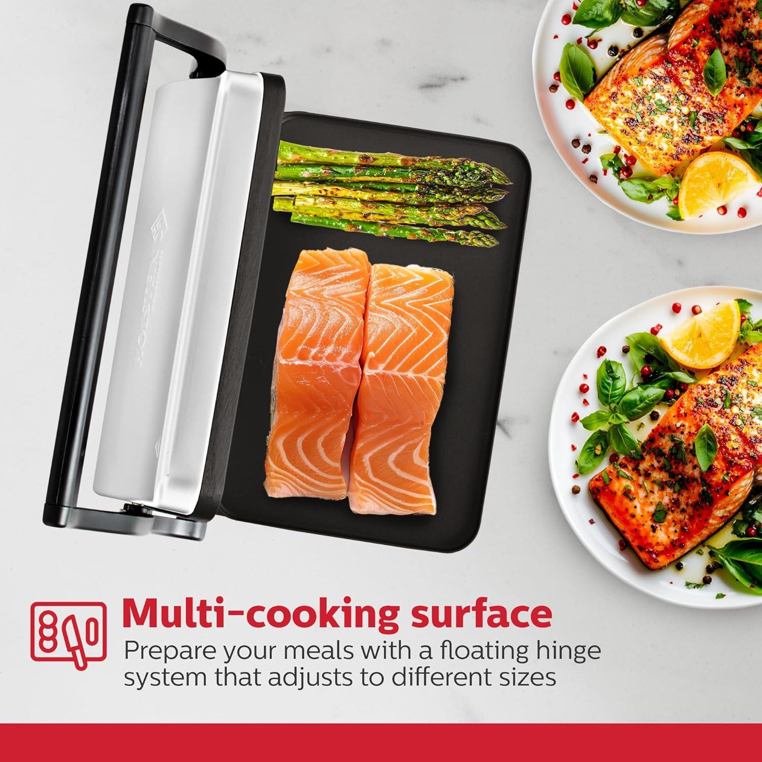 Plancha Eléctrica Holstein Housewares para Sándwiches 31.4x15.2cm