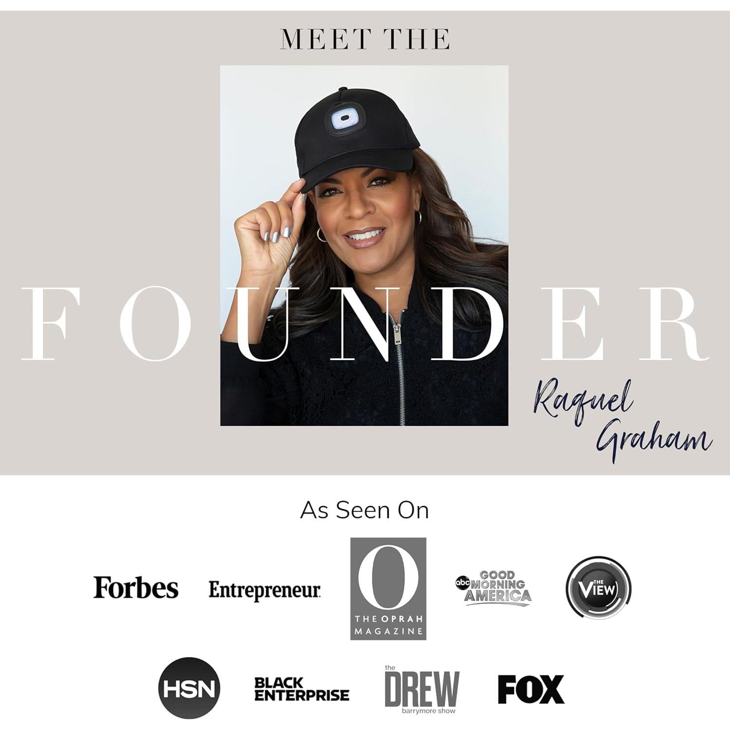 Gorro LED Headlightz Roq Innovation Unisex Recargable