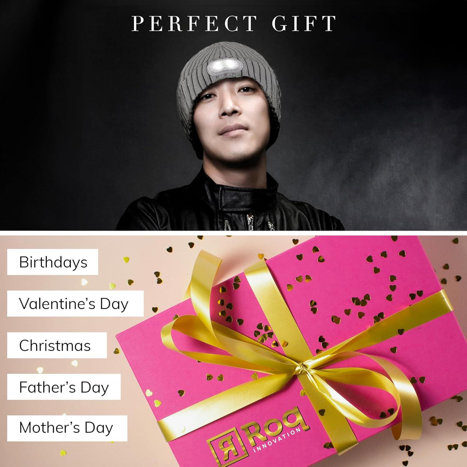 Gorro LED Headlightz Roq Innovation Unisex Recargable