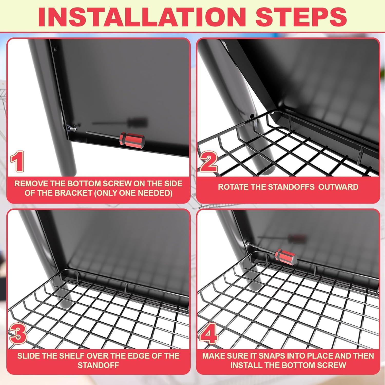 Estante de Almacenamiento para Parrilla Traeger Pro 22/575 - Acero Negro