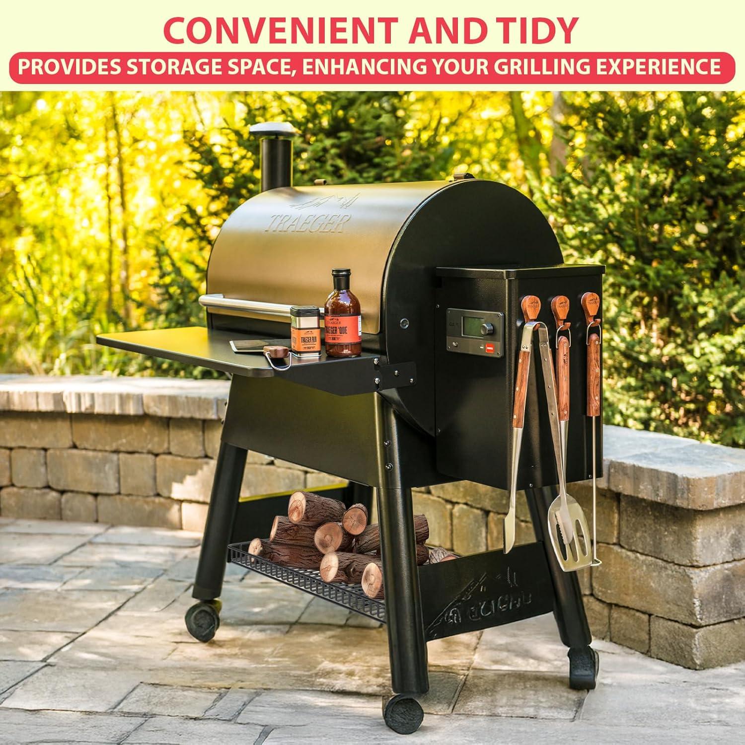 Estante de Almacenamiento para Parrilla Traeger Pro 22/575 - Acero Negro