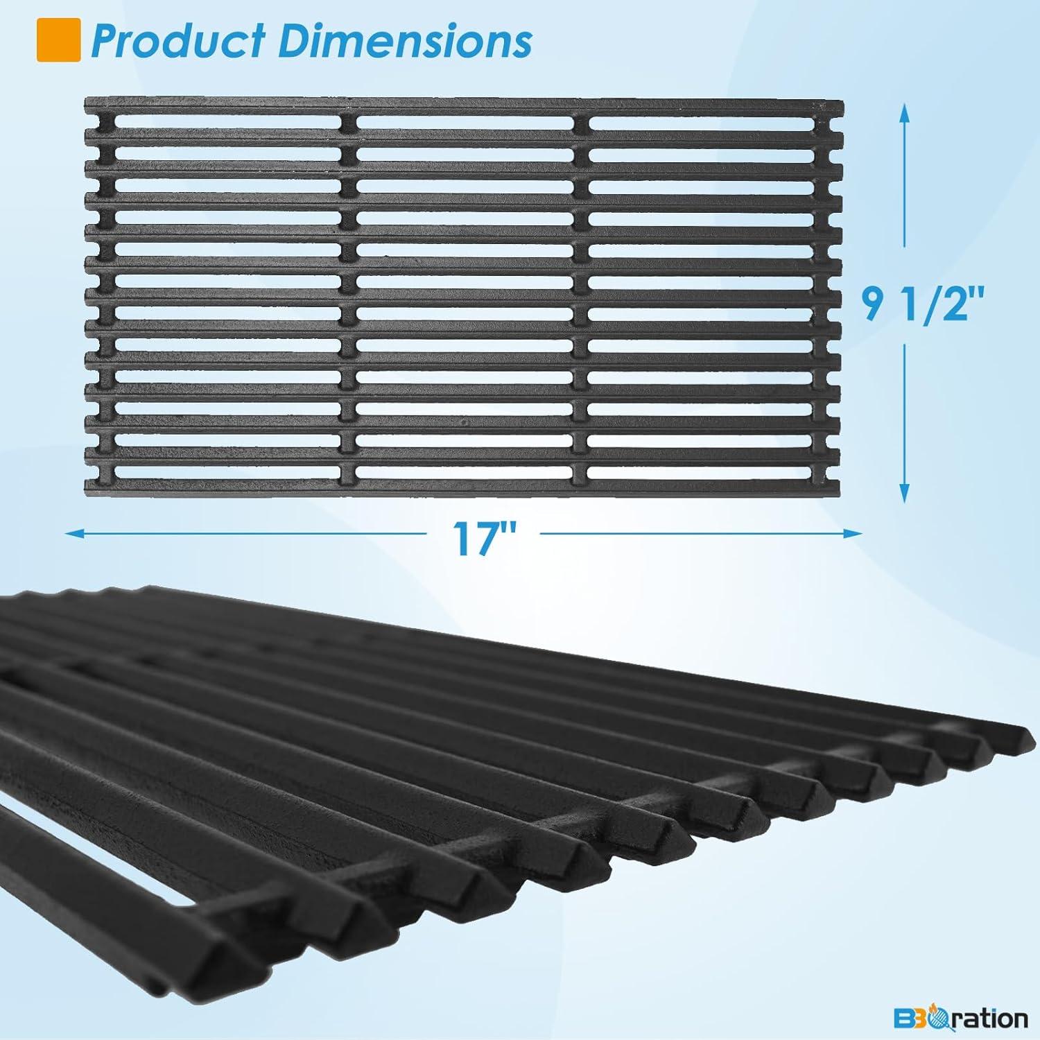 Rejillas de Hierro Fundido Charbroil 17 x 24 cm 3-Pack